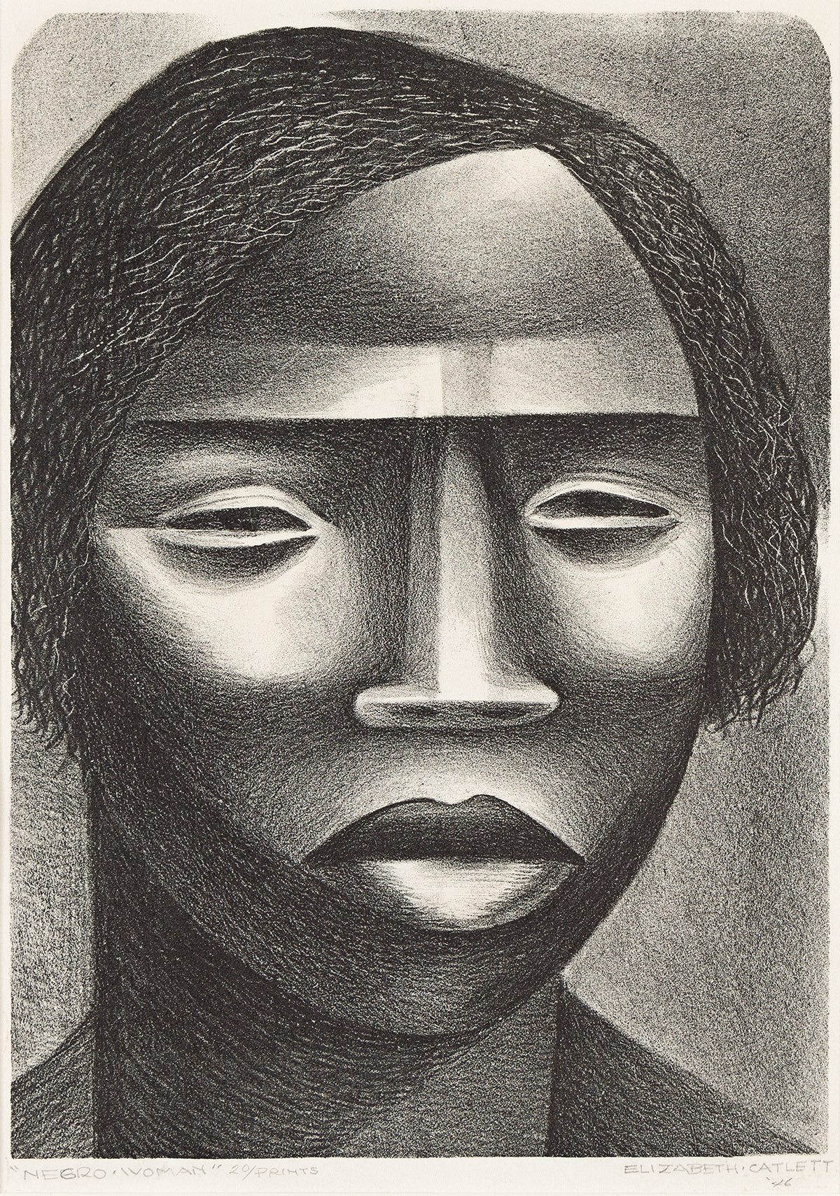 ELIZABETH CATLETT (1915 - 2012) Negro Woman.